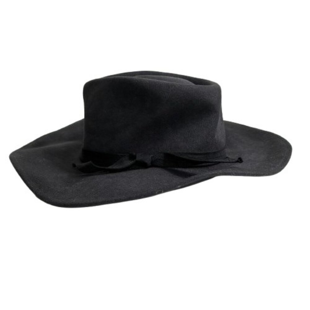 Alé by Alessandra Peyton 100% Felt Wool Hat Grey OS Minimalist Heritagewear